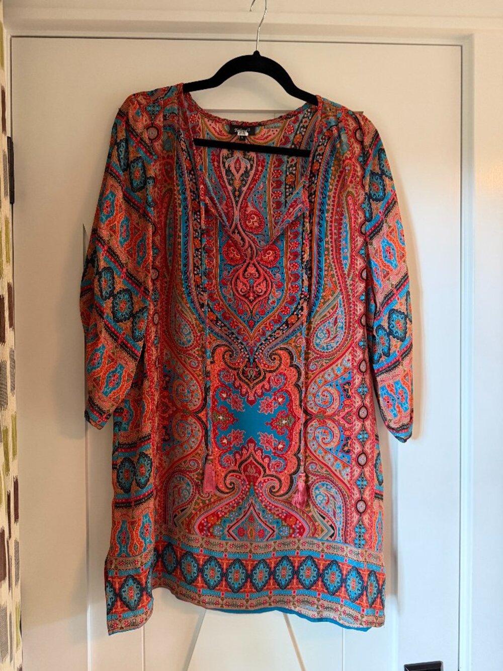 Tolani - Vinsen Silk Tunic Dress - Large
